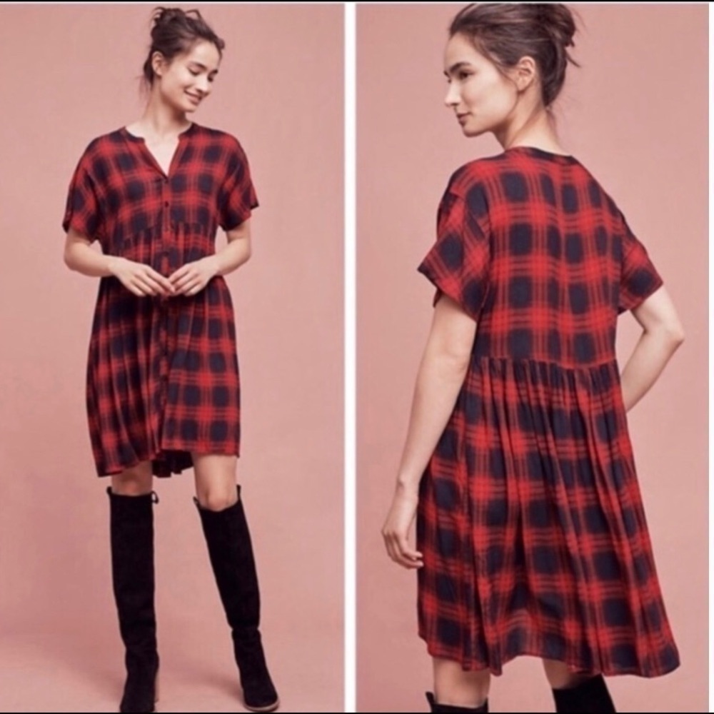 11-1-TYLHO | Mona Plaid Swing Dress